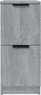 vidaXL - Dressoir - 30x30x70 - cm - bewerkt - hout - grijs - sonoma - eikenkleurig