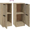 vidaXL - Dressoir - 30x30x70 - cm - bewerkt - hout - hoogglans - wit