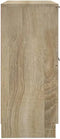 vidaXL - Dressoir - 30x30x70 - cm - bewerkt - hout - hoogglans - wit