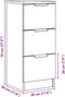 vidaXL - Dressoir - 30x30x70 - cm - bewerkt - hout - oud - houtkleurig