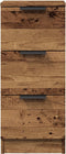 vidaXL - Dressoir - 30x30x70 - cm - bewerkt - hout - oud - houtkleurig
