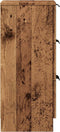 vidaXL - Dressoir - 30x30x70 - cm - bewerkt - hout - oud - houtkleurig