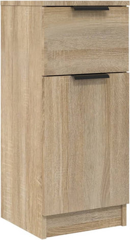 vidaXL - Dressoir - 30x30x70 - cm - bewerkt - hout - sonoma - eikenkleurig