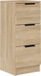 vidaXL - Dressoir - 30x30x70 - cm - bewerkt - hout - sonoma - eikenkleurig