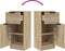 vidaXL - Dressoir - 30x30x70 - cm - bewerkt - hout - sonoma - eikenkleurig