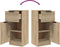 vidaXL - Dressoir - 30x30x70 - cm - bewerkt - hout - sonoma - eikenkleurig