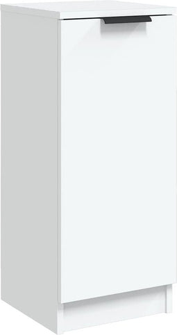 vidaXL - Dressoir - 30x30x70 - cm - bewerkt - hout - wit