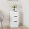vidaXL - Dressoir - 30x30x70 - cm - bewerkt - hout - wit