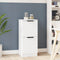 vidaXL - Dressoir - 30x30x70 - cm - bewerkt - hout - wit
