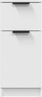 vidaXL - Dressoir - 30x30x70 - cm - bewerkt - hout - wit