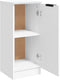 vidaXL - Dressoir - 30x30x70 - cm - bewerkt - hout - wit