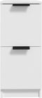 vidaXL - Dressoir - 30x30x70 - cm - bewerkt - hout - wit