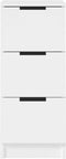 vidaXL - Dressoir - 30x30x70 - cm - bewerkt - hout - wit