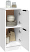 vidaXL - Dressoir - 30x30x70 - cm - bewerkt - hout - wit