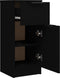 vidaXL - Dressoir - 30x30x70 - cm - bewerkt - hout - zwart