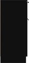vidaXL - Dressoir - 30x30x70 - cm - bewerkt - hout - zwart