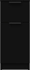 vidaXL - Dressoir - 30x30x70 - cm - bewerkt - hout - zwart