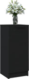 vidaXL - Dressoir - 30x30x70 - cm - bewerkt - hout - zwart