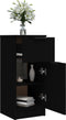 vidaXL - Dressoir - 30x30x70 - cm - bewerkt - hout - zwart