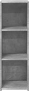 vidaXL - Dressoir - 30x41x93 - cm - bewerkt - hout - betongrijs