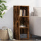 vidaXL - Dressoir - 30x41x93 - cm - bewerkt - hout - gerookt - eikenkleurig