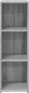 vidaXL - Dressoir - 30x41x93 - cm - bewerkt - hout - grijs - sonoma - eikenkleurig
