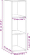 vidaXL - Dressoir - 30x41x93 - cm - bewerkt - hout - sonoma - eikenkleurig