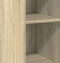 vidaXL - Dressoir - 30x41x93 - cm - bewerkt - hout - sonoma - eikenkleurig