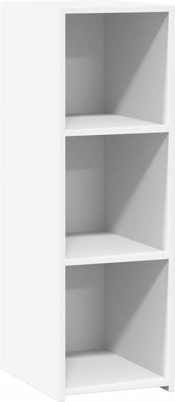 vidaXL - Dressoir - 30x41x93 - cm - bewerkt - hout - wit