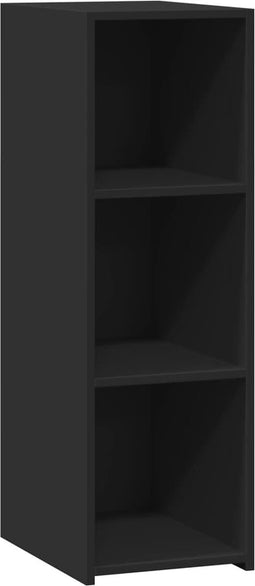 vidaXL - Dressoir - 30x41x93 - cm - bewerkt - hout - zwart