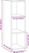 vidaXL - Dressoir - 30x41x93 - cm - bewerkt - hout - zwart