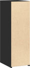 vidaXL - Dressoir - 30x41x93 - cm - bewerkt - hout - zwart