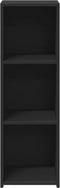 vidaXL - Dressoir - 30x41x93 - cm - bewerkt - hout - zwart