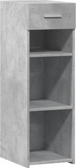 vidaXL - Dressoir - 30x42,5x93 - cm - bewerkt - hout - betongrijs
