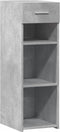vidaXL - Dressoir - 30x42,5x93 - cm - bewerkt - hout - betongrijs