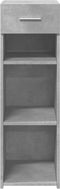 vidaXL - Dressoir - 30x42,5x93 - cm - bewerkt - hout - betongrijs