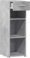 vidaXL - Dressoir - 30x42,5x93 - cm - bewerkt - hout - betongrijs