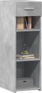 vidaXL - Dressoir - 30x42,5x93 - cm - bewerkt - hout - betongrijs