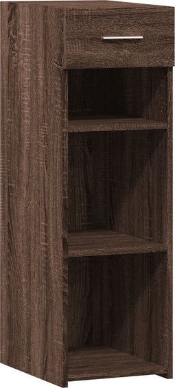 vidaXL - Dressoir - 30x42,5x93 - cm - bewerkt - hout - bruin - eikenkleur