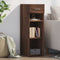 vidaXL - Dressoir - 30x42,5x93 - cm - bewerkt - hout - bruin - eikenkleur