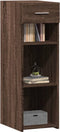 vidaXL - Dressoir - 30x42,5x93 - cm - bewerkt - hout - bruin - eikenkleur