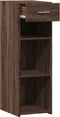 vidaXL - Dressoir - 30x42,5x93 - cm - bewerkt - hout - bruin - eikenkleur