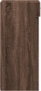vidaXL - Dressoir - 30x42,5x93 - cm - bewerkt - hout - bruin - eikenkleur