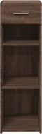 vidaXL - Dressoir - 30x42,5x93 - cm - bewerkt - hout - bruin - eikenkleur