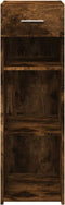 vidaXL - Dressoir - 30x42,5x93 - cm - bewerkt - hout - gerookt - eikenkleurig
