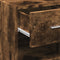 vidaXL - Dressoir - 30x42,5x93 - cm - bewerkt - hout - gerookt - eikenkleurig