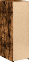 vidaXL - Dressoir - 30x42,5x93 - cm - bewerkt - hout - gerookt - eikenkleurig