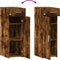 vidaXL - Dressoir - 30x42,5x93 - cm - bewerkt - hout - gerookt - eikenkleurig