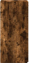 vidaXL - Dressoir - 30x42,5x93 - cm - bewerkt - hout - gerookt - eikenkleurig