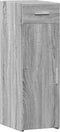vidaXL - Dressoir - 30x42,5x93 - cm - bewerkt - hout - grijs - sonoma - eikenkleurig